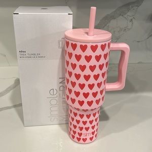 Simple Modern - SWEETHEART ♥️ Pink and Red 40oz Trek Tumbler - NWT!